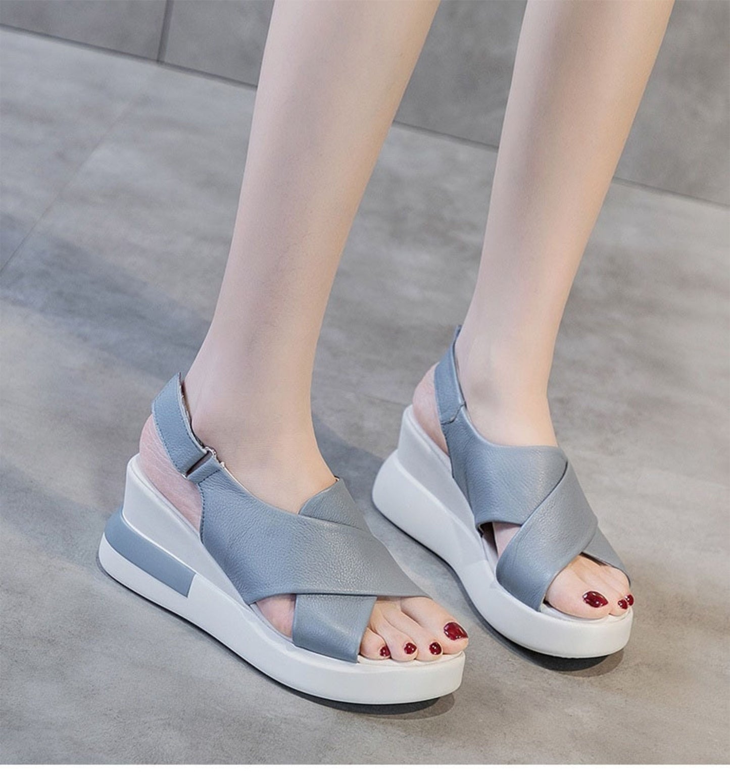 Wedge Fashion orthopedic sandals