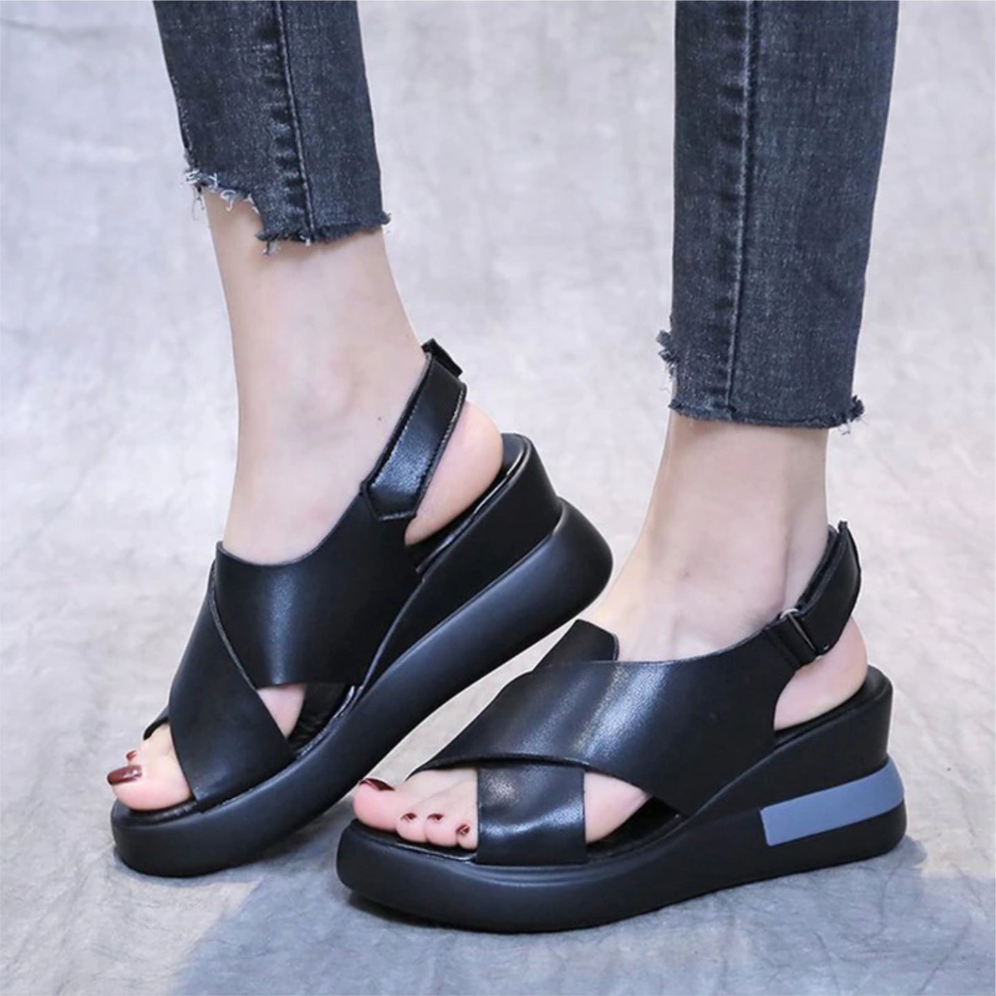 Wedge Fashion orthopedic sandals