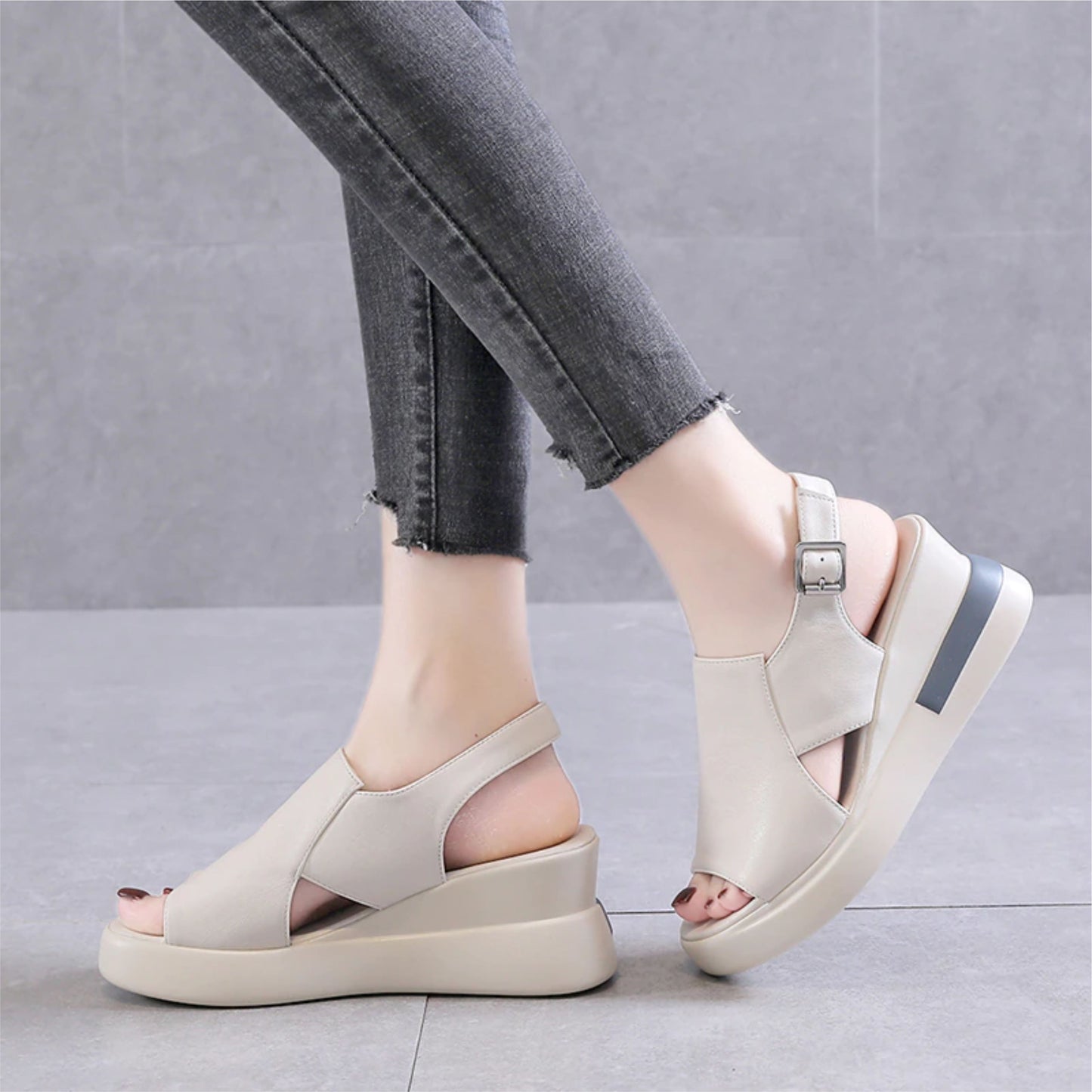 Wedge Fashion orthopedic sandals